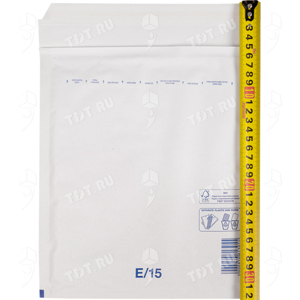 Белый крафт пакет с прослойкой, 24*27 см, E-15 (E/2)