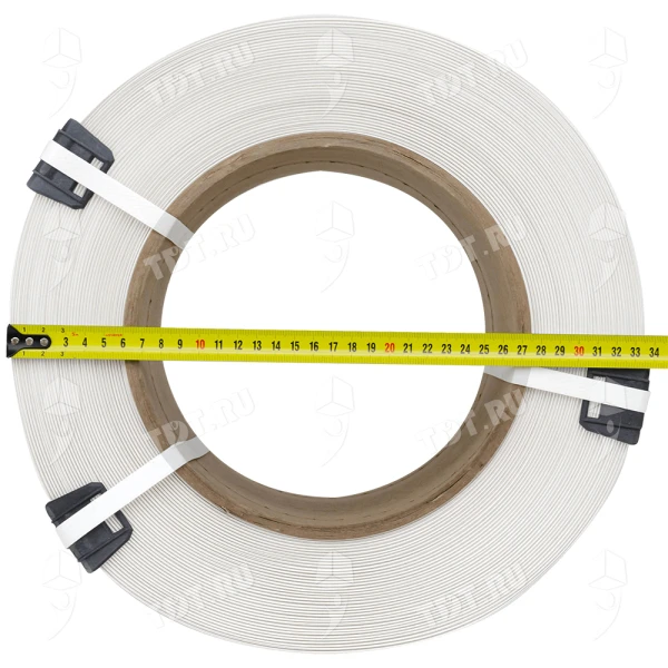Стреппинг лента полипропиленовая (ПП), 12мм*0.5мм*2000м, белая