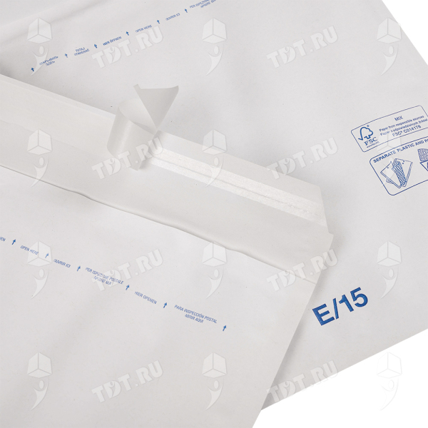 Белый крафт пакет с прослойкой, 24*27 см, E-15 (E/2)