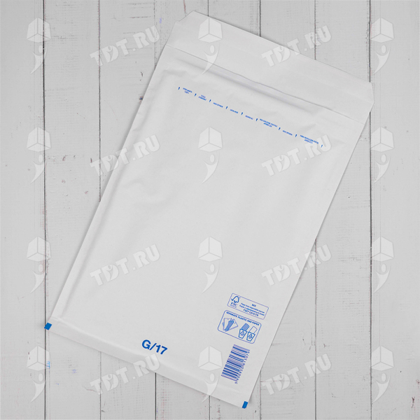 Белый крафт пакет с прослойкой, 25*34 см, G-17 (G/4)