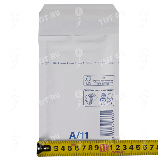 Белый крафт пакет с прослойкой, 12*17 см, А-11 (А/000)